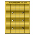  | Quality Park QUA63561 10 in. x 13 in. Two-Sided Five-Column Format String and Button Interoffice Envelopes - Brown Kraft (100/Carton) image number 2