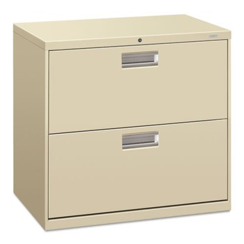 HON Brigade 600 Series 30 in. x 18 in. x 28 in. File 2 Legal/Letter Size Lateral File Drawers - Putty