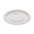 Food Service | Pactiv Corp. PSP06EC EarthChoice Pressware 6 in. dia Compostable Dinnerware, Plate - White (750/Carton) image number 0