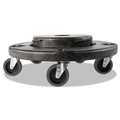 Dollies | Rubbermaid Commercial FG264043BLA 18.25 in. x 6.63 in. 250 lbs. Capacity Brute Quiet Dolly - Black image number 0