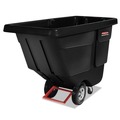 Trash Cans | Rubbermaid Commercial FG130400BLA 202 gal. 450 lbs. Capacity Plastic Rotomolded Tilt Truck - Black image number 0