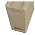 Trash & Waste Bins | Rubbermaid Commercial FG354060BEIG 23 Gallon Rectangular Plastic Slim Jim Receptacle with Venting Channels - Beige image number 2