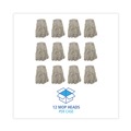Just Launched | Boardwalk BWKCM02032S #32 Cut-End Cotton Mop Head - White (12/Carton) image number 3