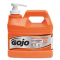 Cleaning & Janitorial Supplies | GOJO Industries 0958-04 0.5 gal. Pump Bottle NATURAL ORANGE Pumice Hand Cleaner - Citrus (4/Carton) image number 1