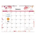 Calendars & Planners | Blue Sky 117888 15 in. x 12 in. 12-Month (Jan to Dec): 2026 Lindley Monthly Wall Calendar - Floral Artwork, White/Pink/Red Sheets image number 1