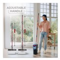 Mops | O-Cedar 175765 Up to 56 in. Black/Red Handle 9.25 in. x 4.38 in. White/Blue Microfiber Head H2Pro Flat Mop System image number 9