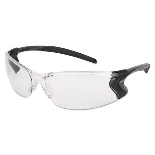 Eye Protection | MCR Safety BD110PF Backdraft Anti-Fog Clear Glasses - Clear/Black image number 0