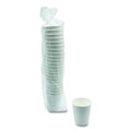 Cups and Lids | Boardwalk BWKDW10HCUP 10 oz Double-Walled Paper Hot Cups - White (500/Carton) image number 2