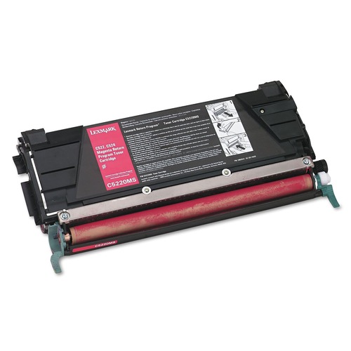 Ink & Toner | Lexmark C5220MS Return Program 3000 Page Yield Toner Cartridge for C522/C524/C53X - Magenta image number 0