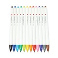 Pens | Zebra 69836 ClickArt Fine 0.6 millimeter Retractable Porous Point Pen - Assorted Ink/White Barrel (36/Pack) image number 5