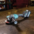 Angle Grinders | Makita GAG11M1 40V Max XGT Brushless Lithium-Ion 5 in. Cordless X-LOCK AWS Angle Grinder with Electric Brake Kit (4 Ah) image number 9