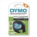Labels | DYMO 16952 LetraTag 0.5 in. x 13 ft. Plastic Label Tape Cassette - Clear image number 1