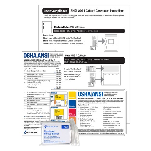 First Aid | First Aid Only 91365 11-Piece Smart Compliance A 2021 Conversion Kit image number 0