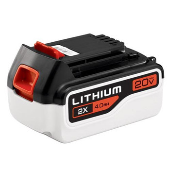 BLACK+DECKER 20V MAX 4.0Ah Li-Ion Battery Pack - Black/Orange  (LB2X4020-OPE) for sale online