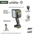  | Makita ADML812 Outdoor Adventure 18V LXT Lithium-Ion Cordless L.E.D. Flashlight / Spotlight (Tool Only) image number 10