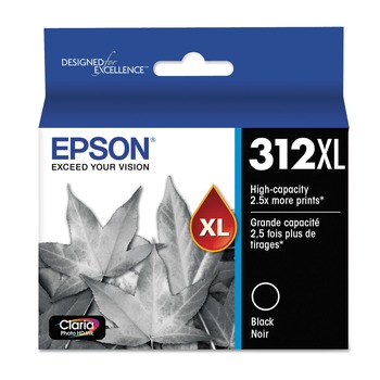 Epson T312xl120-S (312xl) Claria 500 Page-Yield High-Yield Ink - Black