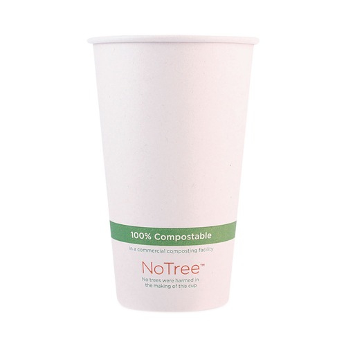 Cups and Lids | World Centric CUSU16 16 oz. NoTree Paper Hot Cups - Natural (1000/Carton) image number 0