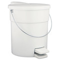 Trash & Waste Bins | Rubbermaid 6142WHI Indoor Utility 4.5-Gallon Round Step-On Waste Container (White) image number 1