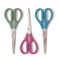 Office & Office Supplies | U Brands 6607U01-24 U-Eco 9.45 in. Long 3 in. Cut Length Scissors - Straight Assorted Color Handles (3/Pack) image number 0