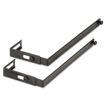 Universal Adjustable Cubicle Hangers - Black (2/Set)