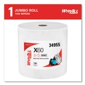 Cleaning & Janitorial Supplies | WypAll 34955 12.2 in. x 12.4 in. General Clean Jumbo Roll X60 Cloths - White (1/Carton) image number 1