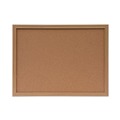 Office Jansan | Universal 43602-UNV 24 in. x 18 in. Cork Board with Oak Style Frame - Tan Surface image number 2