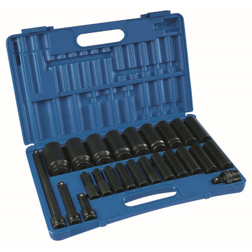 Sockets | Grey Pneumatic 1324D 24-Piece 1/2 in. Drive Deep Socket Set image number 0