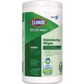 Cleaning & Janitorial Supplies | Clorox 60605 8 in. x 7 in. 1-Ply CloroxPro EcoClean Disinfecting Wipes - Unscented, White (6/Carton) image number 1