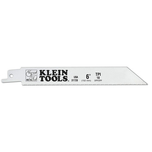 Reciprocating Saw Blades | Klein Tools 31728 5-Piece 6 in. 18 TPI Reciprocating Saw Blade Set image number 0