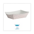 Office Jansan | Boardwalk BWK30LAG050 0.5 lbs. Capacity Paper Food Baskets - Red/White (1000/Carton) image number 6