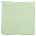 Cleaning Cloths | Rubbermaid Commercial 1820578 12 in. x 12 in. Microfiber Cleaning Cloths - Green (24/Pack) image number 0