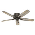 Ceiling Fans | Hunter 53342 52 in. Donegan Onyx Bengal Ceiling Fan with Light image number 2