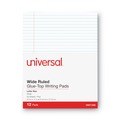 Office Jansan | Universal UNV11000 8.5 in. x 11 in. Glue Top Pads - Legal Rule, White (1 Dozen) image number 4