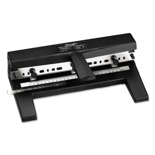 Office Jansan | Swingline A7074440E Heavy-Duty 40-Sheet Lever Action 2-To-7 9/32 in. Hole Punch - Black image number 0