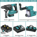 Rotary Hammers | Makita XRH011TWX 18V LXT Brushless Lithium-Ion SDS-PLUS 1 in. Cordless Rotary Hammer Kit with HEPA Dust Extractor Attachment and 2 Batteries (5 Ah) image number 1