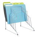 Office Jansan | Fellowes Mfg Co. 72604 10.13 in. x 12.13 in. x 11.81 in. 8 Sections Letter to Legal Size Files Wire Step File - Silver image number 2