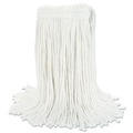 Mops | Boardwalk BWK2020RCT No. 20 Rayon Cut-End Wet Mop Head - White (12/Carton) image number 1