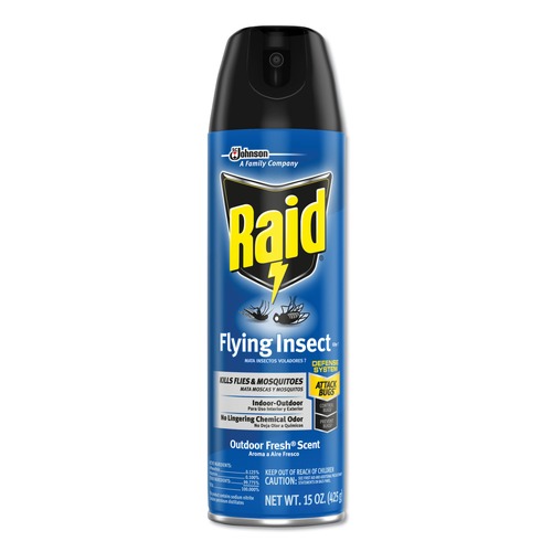Cleaning & Janitorial Supplies | Raid 300816 15-Ounce Flying Insect Killer Aerosol Spray (12/Carton) image number 0
