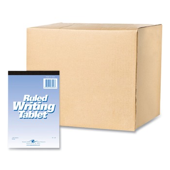Roaring Spring 6 in. x 9 in. Sheets Wide/Legal Rule Writing Tablet - White (48/Carton)