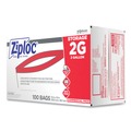 Cleaning & Janitorial Supplies | Ziploc 682253 15 in. x 13 in. 1.75 mil 2 Gallon Double Zipper Storage Bags - Clear (100/Carton) image number 3