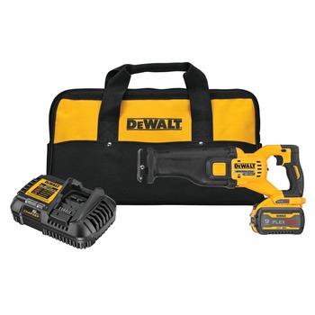 Dewalt DCS389X1 FLEXVOLT 60V MAX Brushless Lithium-Ion 1-1/8 in. Cordless Reciprocating Saw Kit with (1) 9 Ah Battery