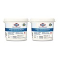 Office Jansan | Clorox Healthcare 30358 12 in. x 12 in. 1-Ply Bleach Germicidal Wipes - Unscented, White (110/Bucket, 2 Buckets/Carton) image number 0