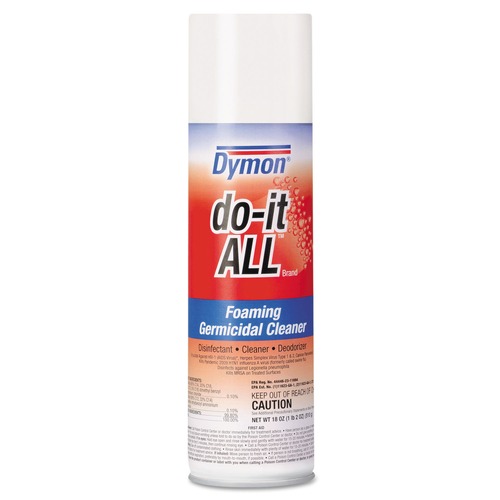 Cleaning & Janitorial Supplies | ITW Dymon 08020 Do-It-All 18 oz. Aerosol Can Germicidal Foaming Cleaner (12/Carton) image number 0
