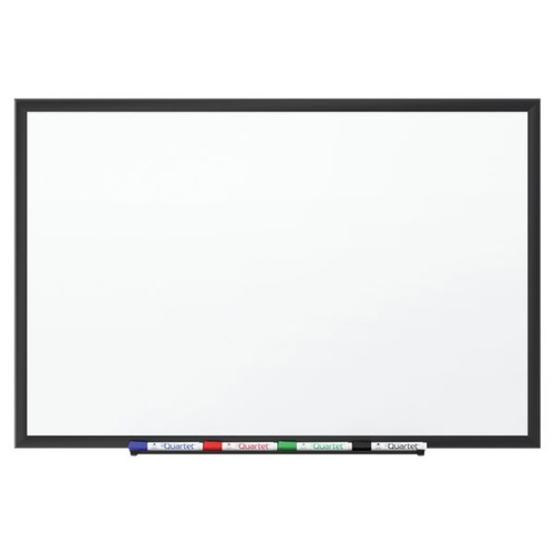  | Quartet 2547B 72 in. x 48 in. Classic Series Porcelain Magnetic Dry Erase Board - White Surface, Black Aluminum Frame image number 0