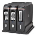 Cutlery | Dixie SSW3D85 SmartStock 12.44 in. x 11.17 in. x 10.5 in. Wrapped Cutlery Dispenser - Black (1/Carton) image number 2