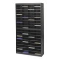 Office Filing Cabinets & Shelves | Safco 9241BLR 37.5 in. x 12.75 in. x 71 72 in. Compartments Steel/Fiberboard E-Z Stor Sorter - Black image number 2