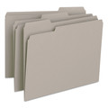 Office Jansan | Smead 12343 Colored File Folders with Assorted 1/3-Cut Tab Positions - Letter, Gray (100/Box) image number 1