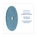 Cleaning Cloths | Boardwalk BWK4020AQU 20 in. Diameter Burnishing Floor Pads - Aqua (5/Carton) image number 4