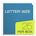 Office Jansan | Oxford 57501EE Twin-Pocket Folder Embossed Leather Grain Paper - Light Blue (25/Box) image number 5