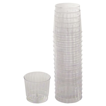 WNA 9 oz Classicware Rocks Glass Plastic Tumblers - Clear (240/Carton)